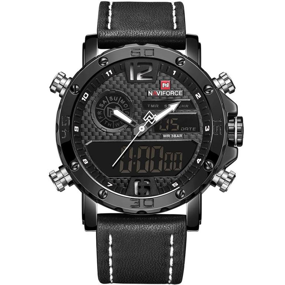 RELOJ PARA HOMBRE MARCA NAVIFORCE NF9134 BLACK
