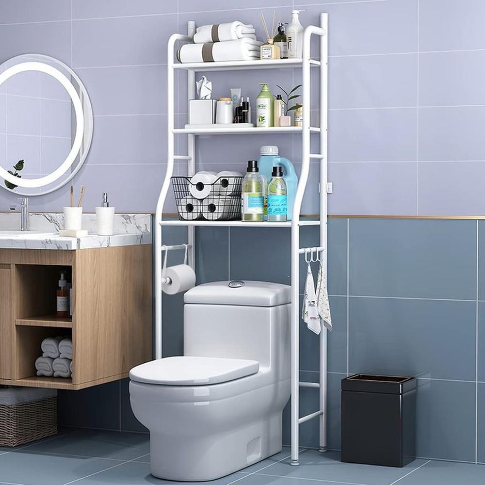 Estante de Baño sobre Inodoro, 3 Niveles de Estantes