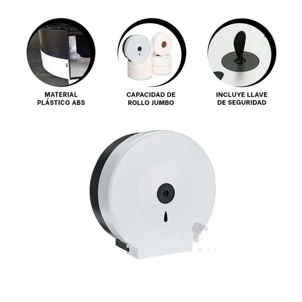 Dispensador De Papel Higiénico Industrial Con Llave