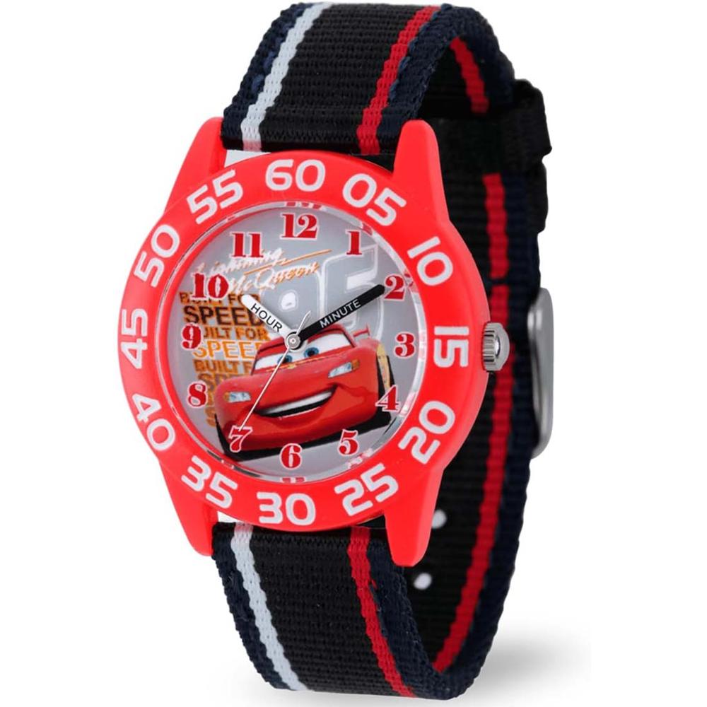 Reloj Infantil Disney Cars Cuarzo Analógico Nylon Rojo W001954