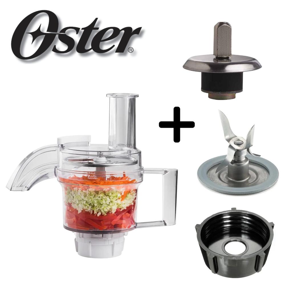 Kit Oster Cuchilla + Kit Acople + Rosca + Accesorio Corta Pica Mezcla Corta en Rodajas y Ralla