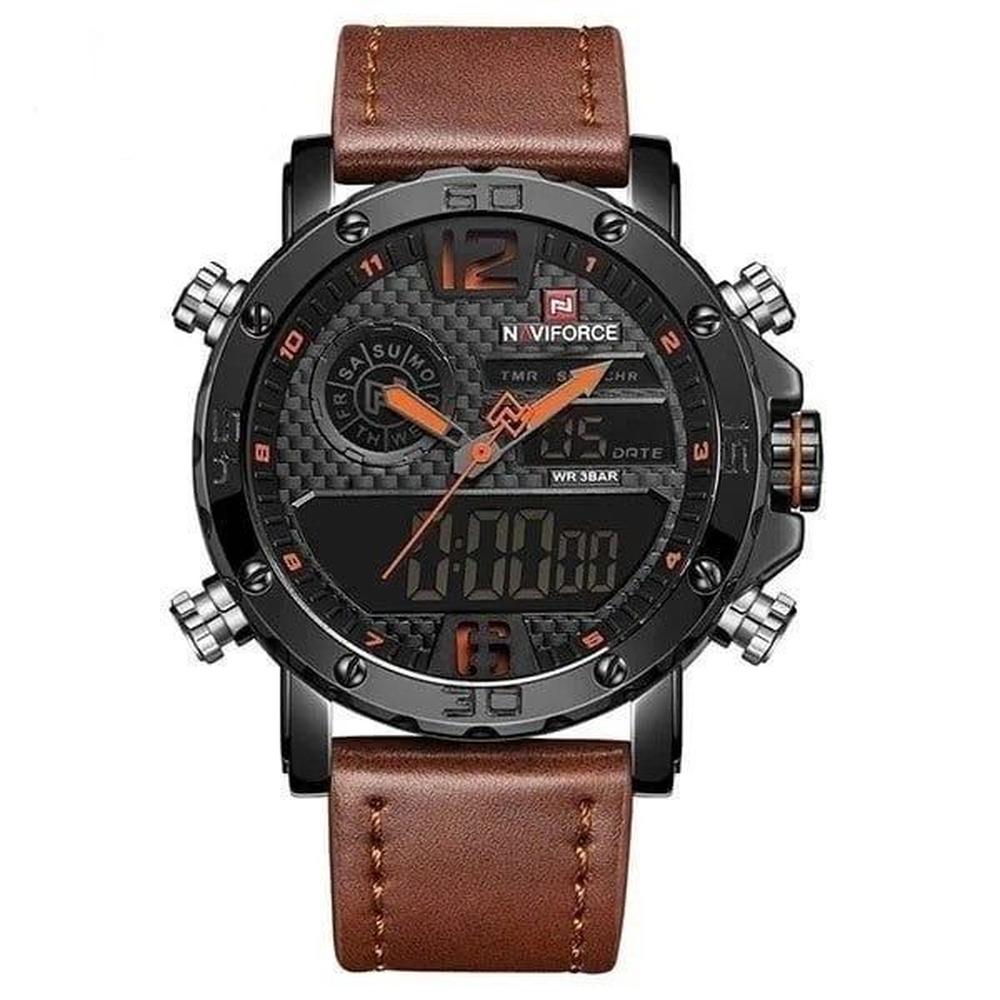 RELOJ PARA HOMBRE MARCA NAVIFORCE NF9134 BROWN