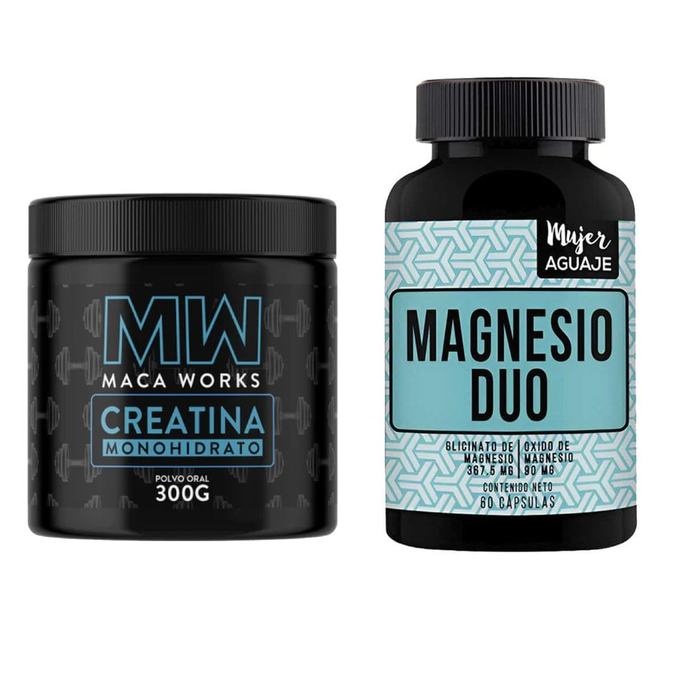 Creatina + Magnesio Duo Cápsulas Mujer Aguaje