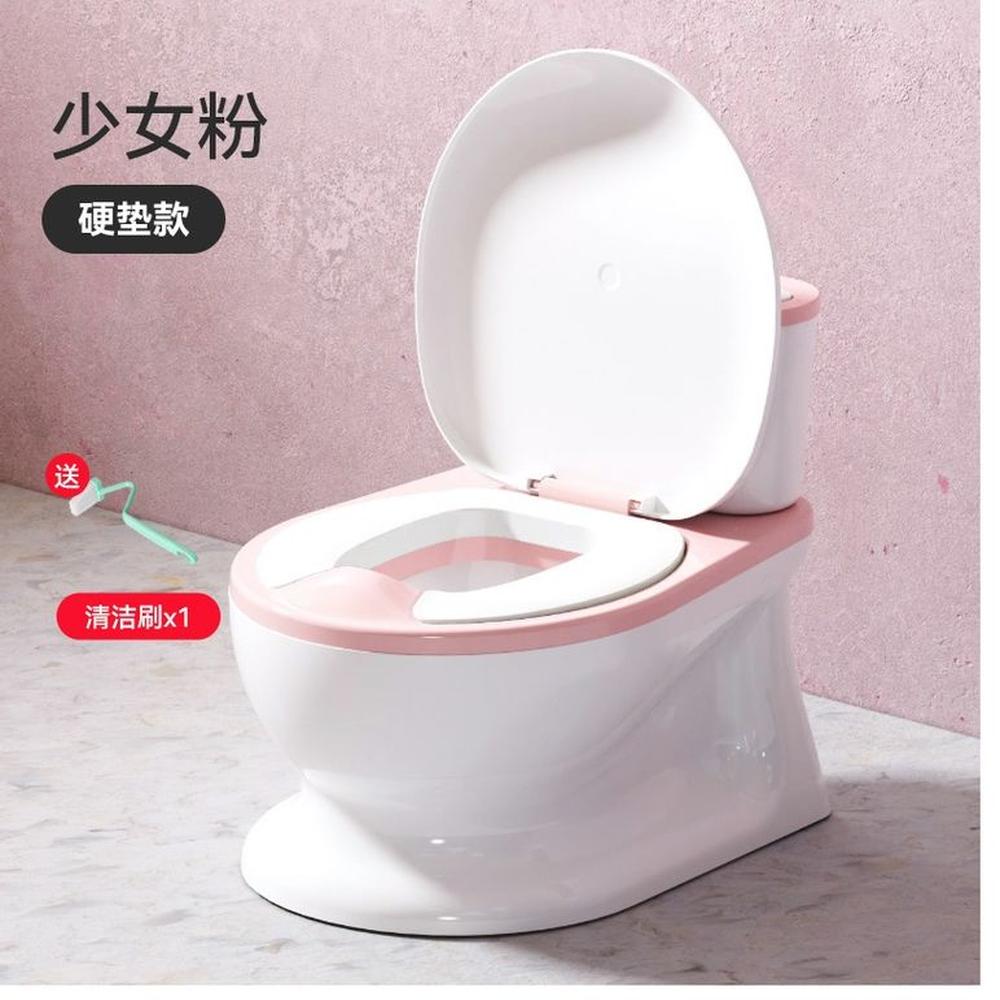 Inodoro de entrenamiento para Niños con Porta Papel Rosado