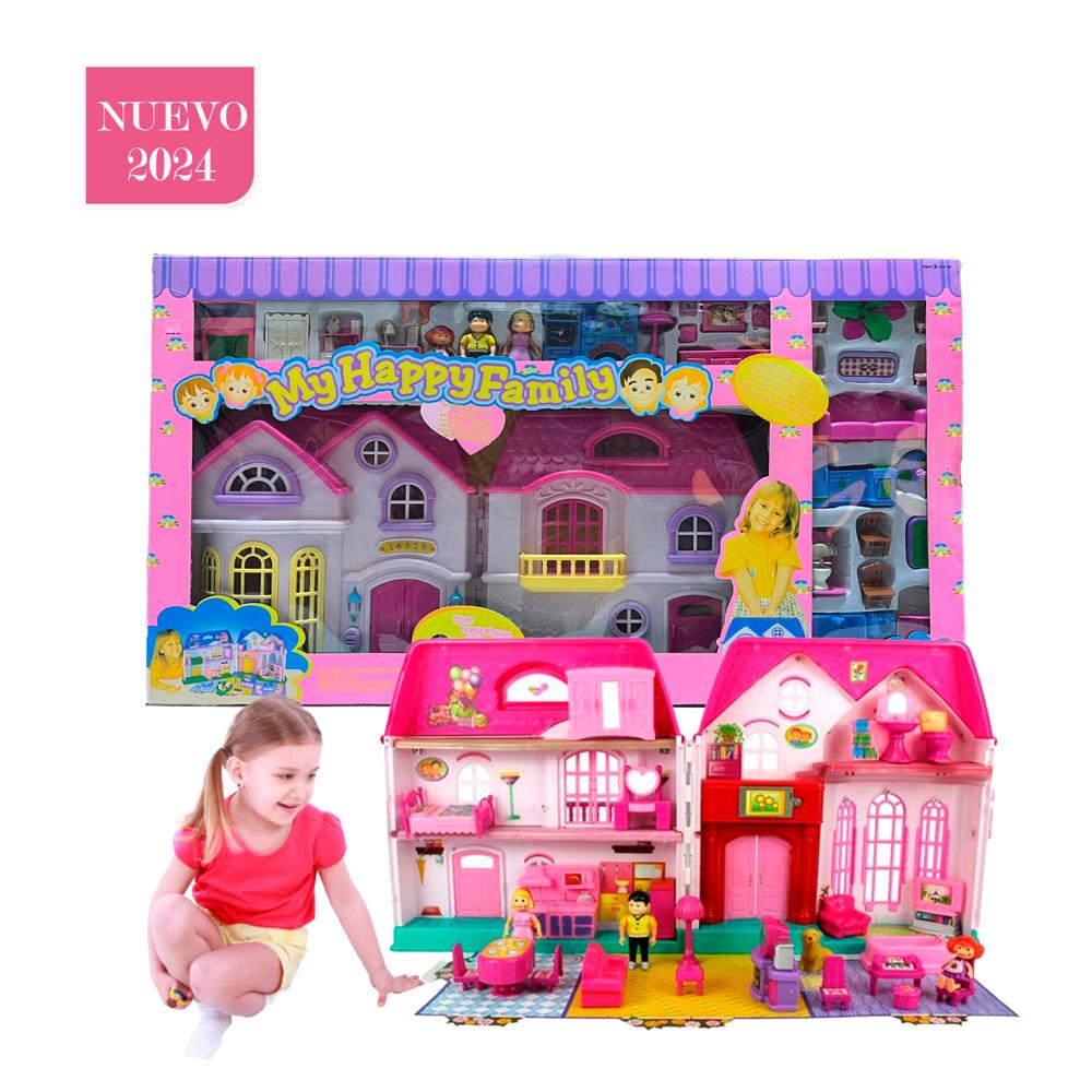 Juguete Casa de Muñecas Amoblada para Niñas Juguete Casa de Muñecas Amoblada para Niñas