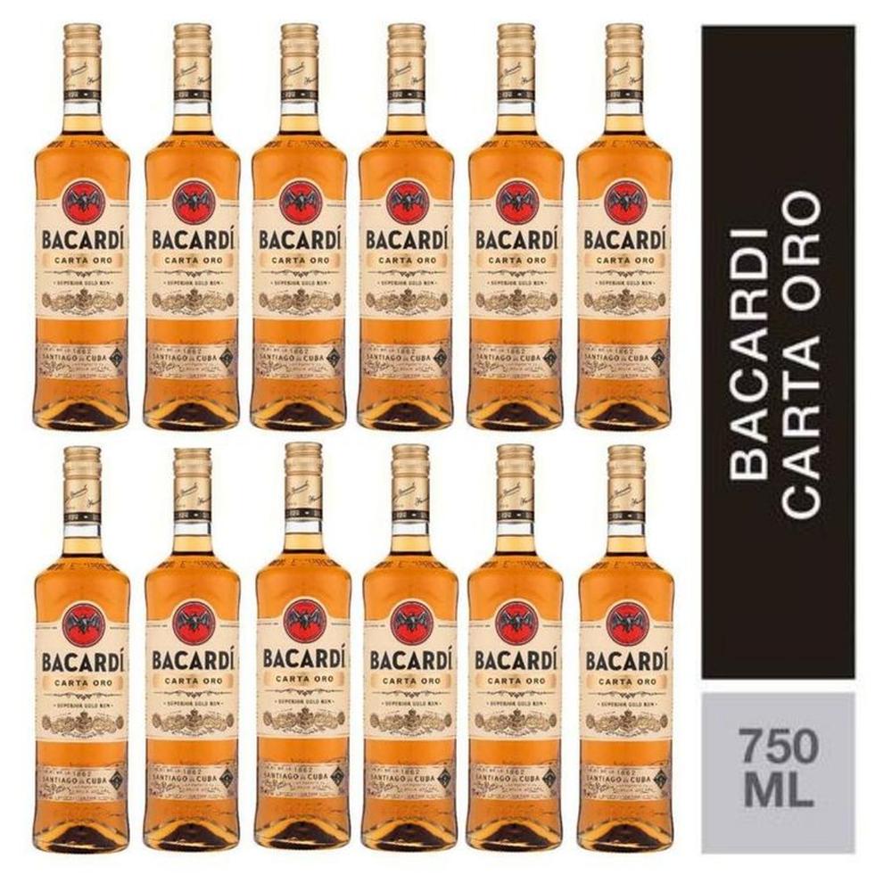 Ron Bacardí Carta Oro 750ml - 12 UND