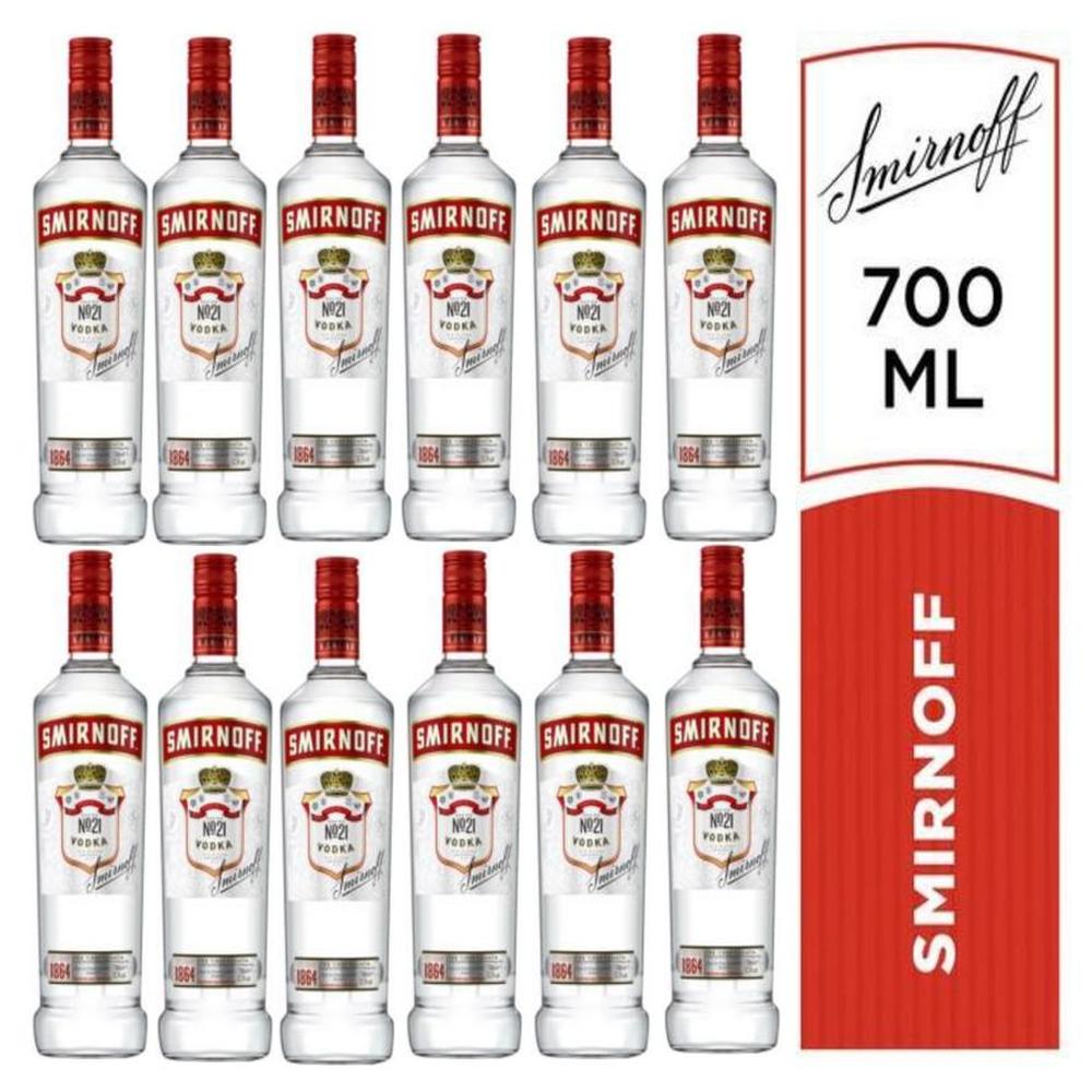 VODKA SMIRNOFF RED 700ML - 12 UND