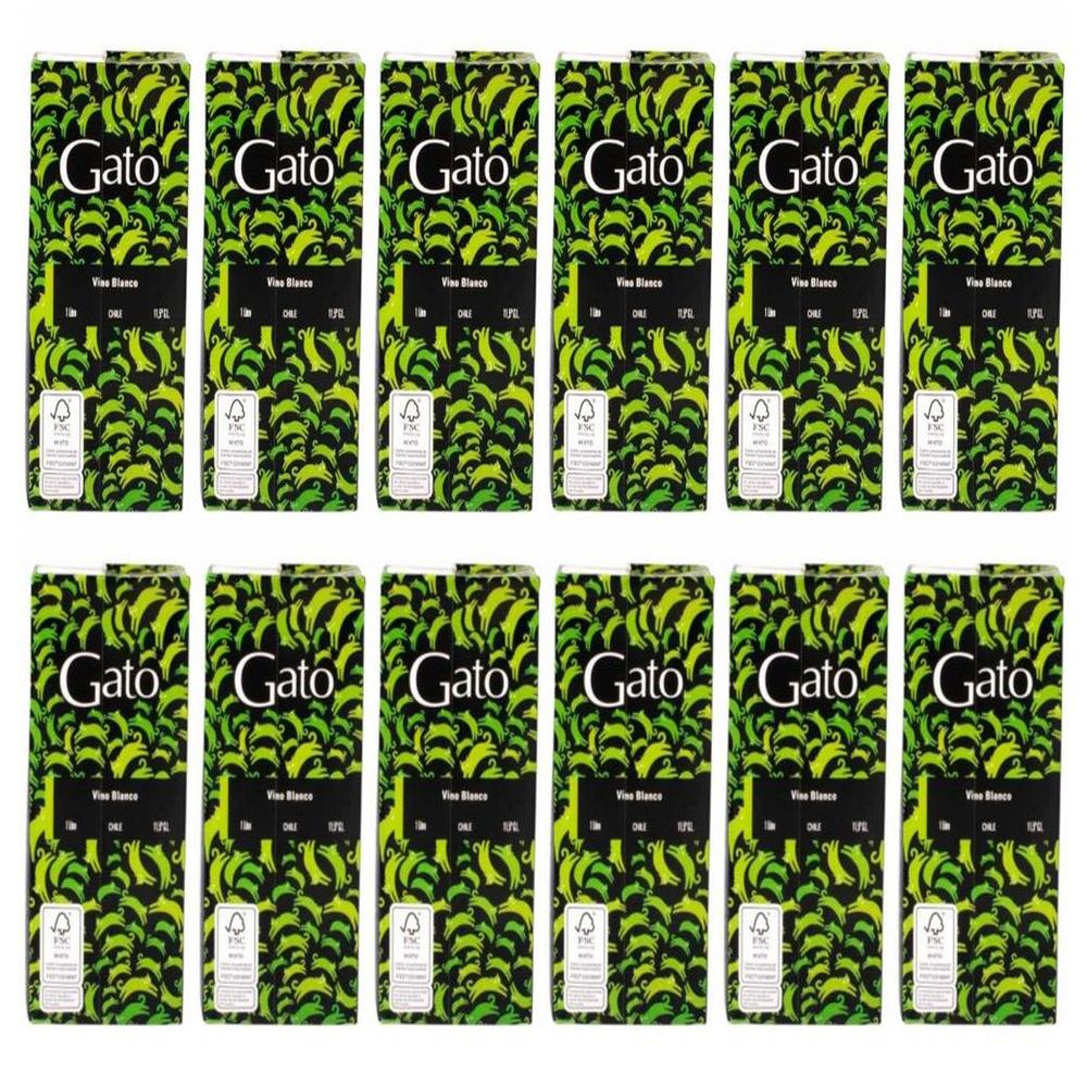 Vino Gato Blanco Tetra 1L - 12 UND