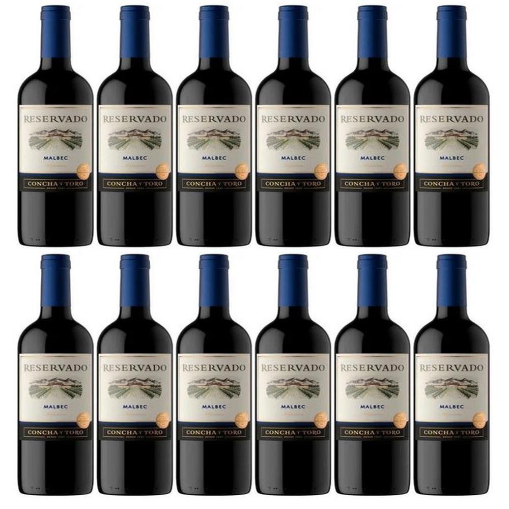 Vino Tinto Reservado Malbec 750ml - 12 UND