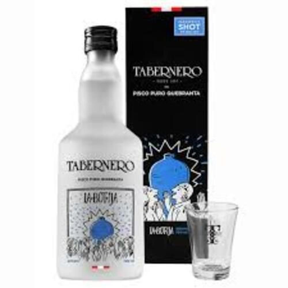 Pisco Tabernero La Botija Quebranta 700ml + Shot