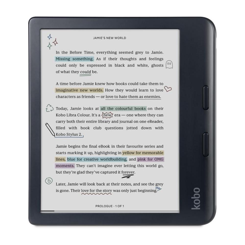 Lector De Ebooks Kobo Kobo Libra Color 32GB Negro Lector De Ebooks Kobo Kobo Libra Color 32GB Negro
