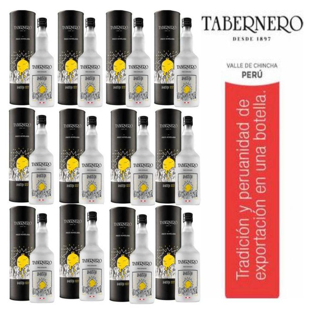 Pisco Tabernero La Botija Acholado Tubular 700ml - 12 UND