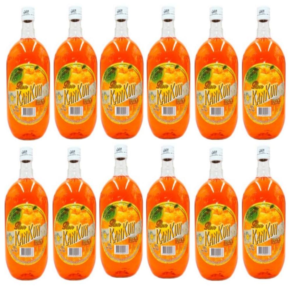 Ron KANKUN Durazno 1L - 12 UND