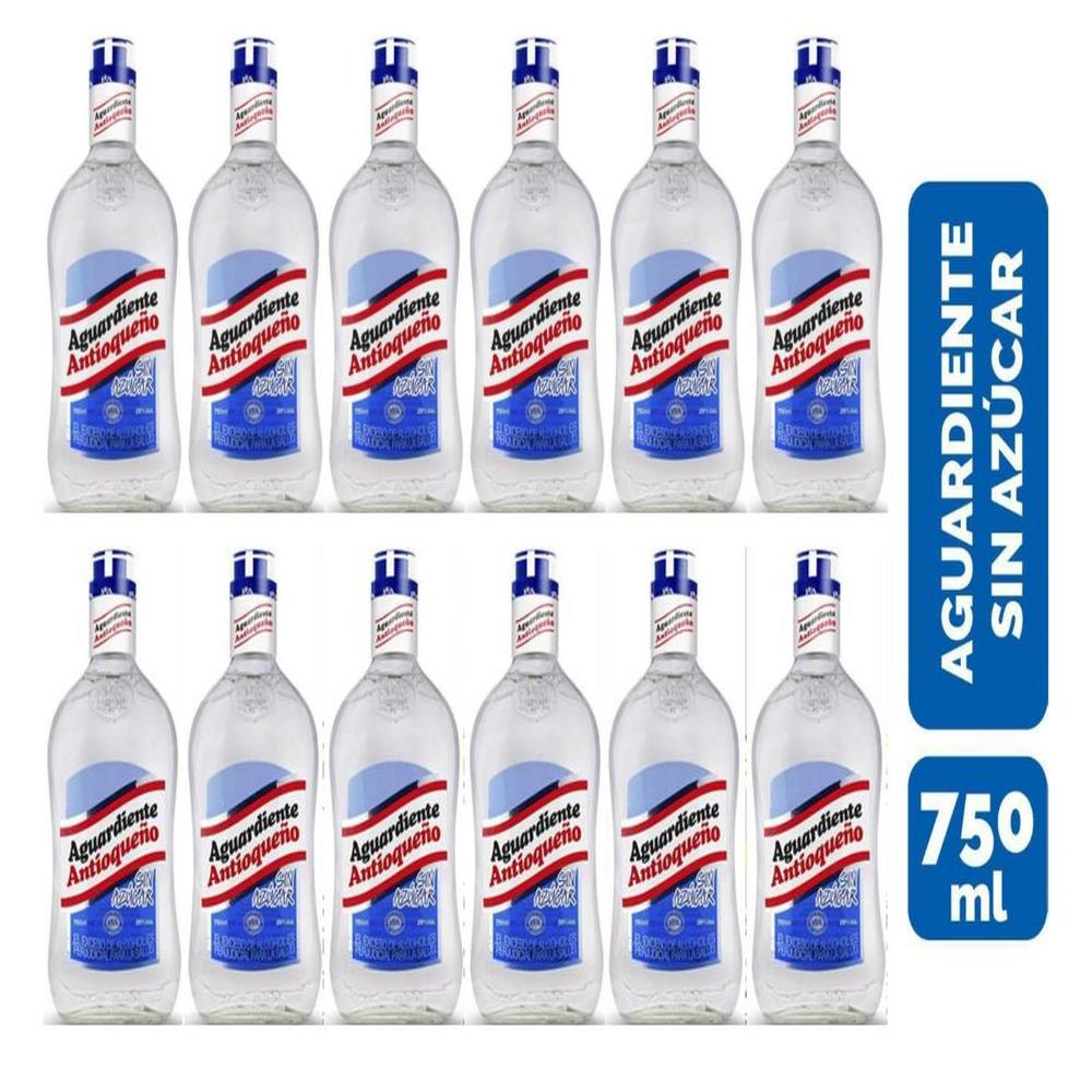 Aguardiente Antioqueño Sin Azucar 750ml - 12 UND