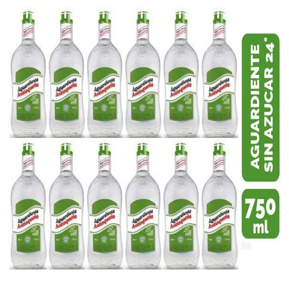 Aguardiente Antioqueño Verde 750ml - 12 UND