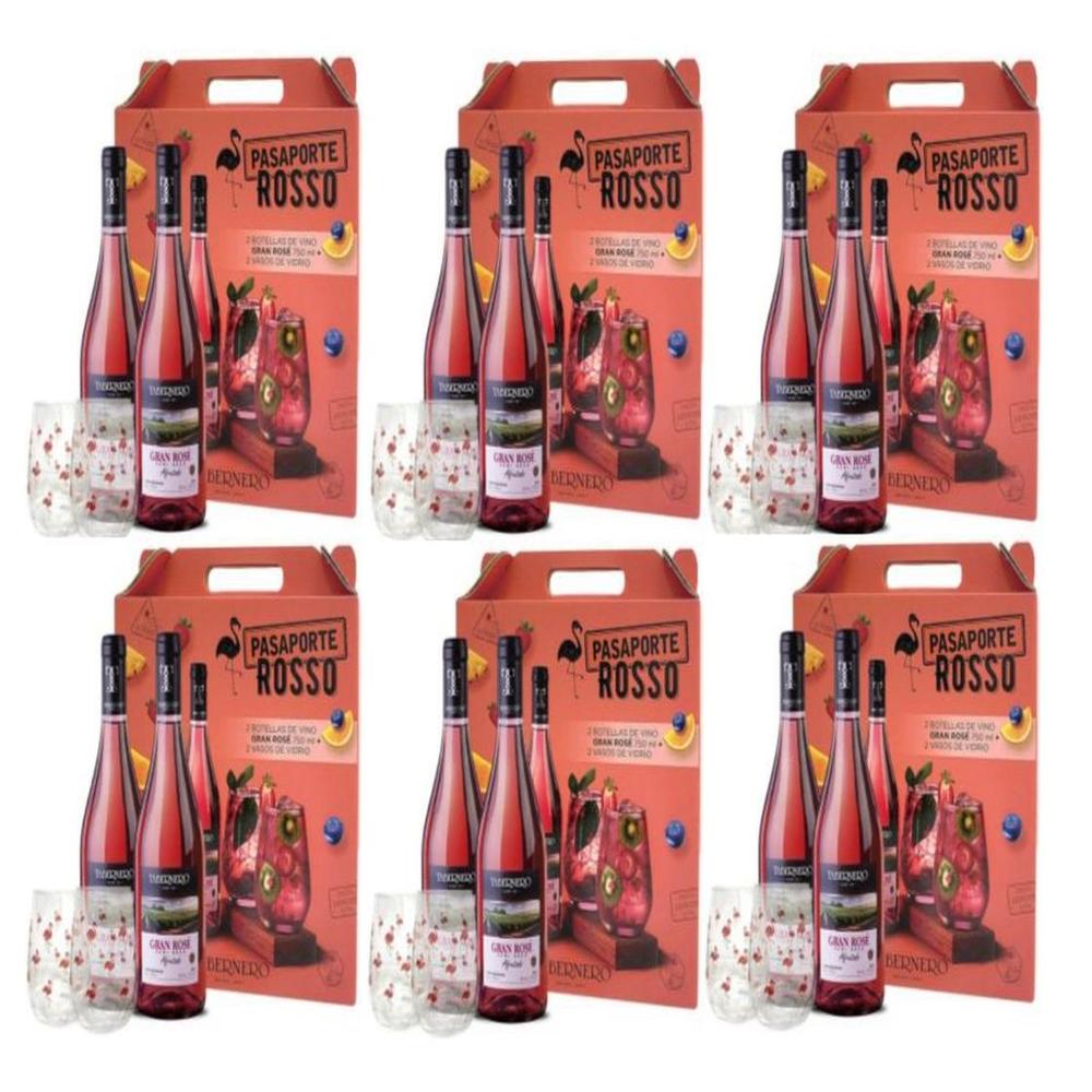 Pack Tabernero Pasaporte Rosso Rose 750ml - 6 UND