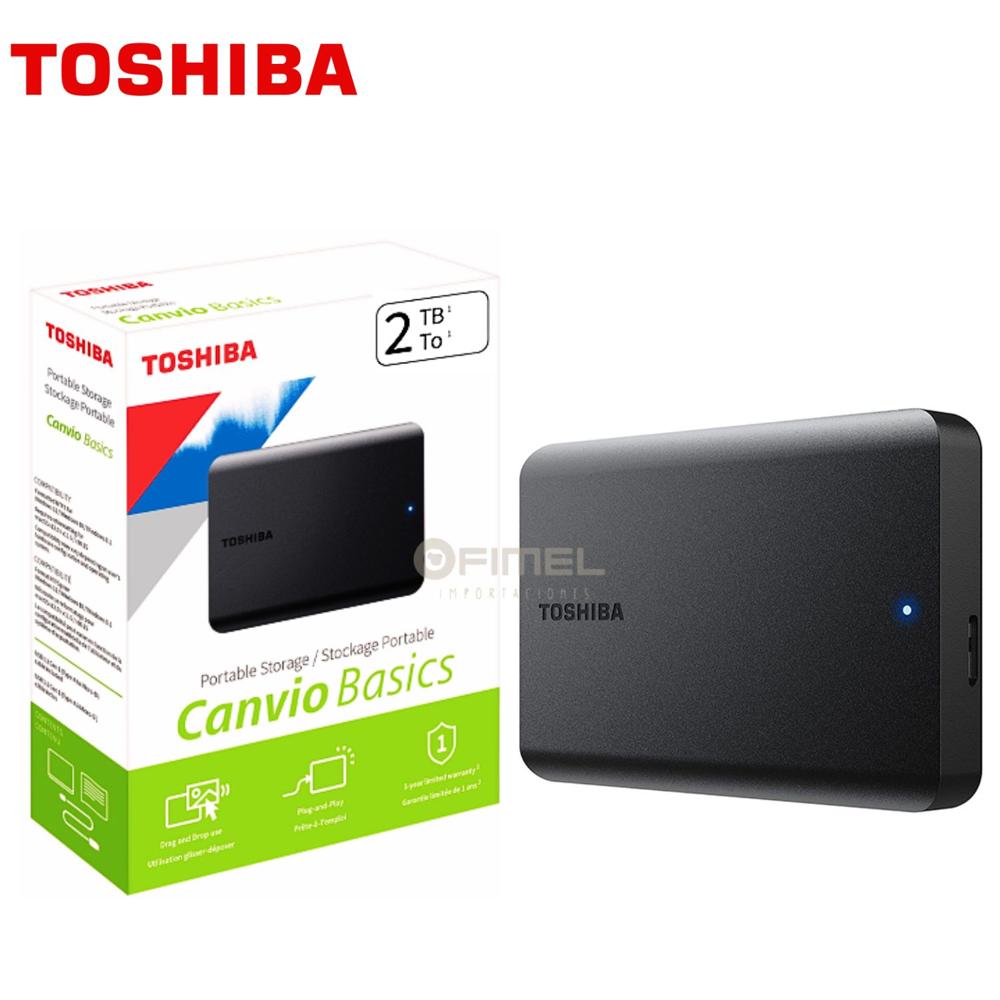 Disco Externo TOSHIBA Canvio Basic 2TB Negro USB 3.0