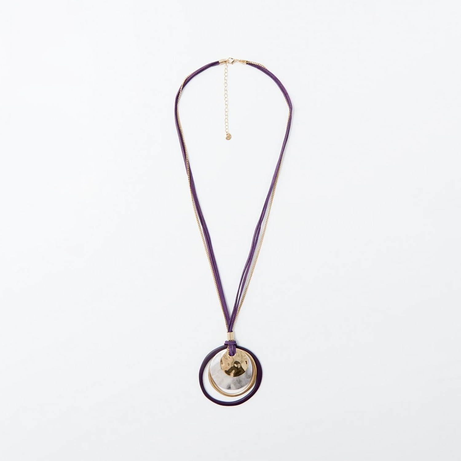 Collar Mujer Sfera Aros Mix Morado