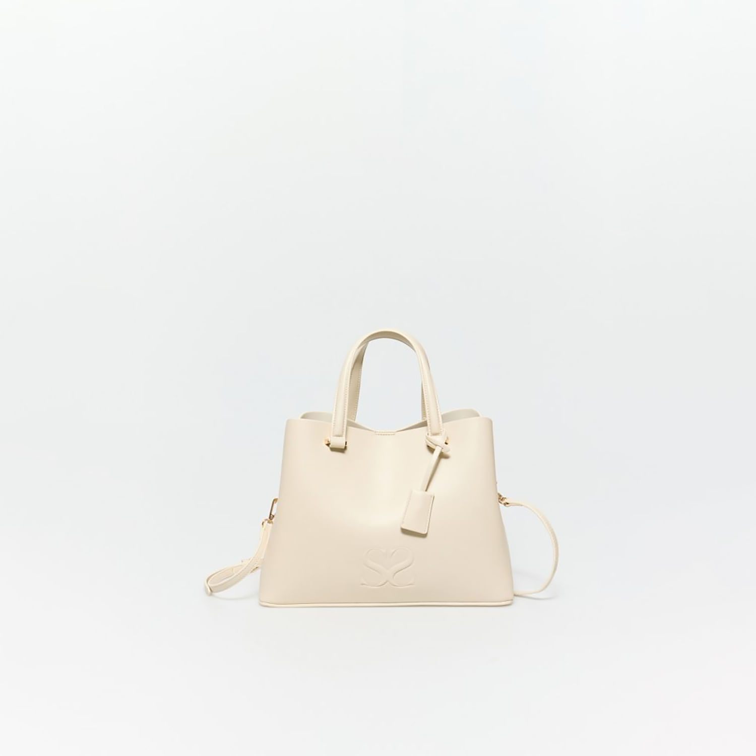 Bolso Mujer Sfera Office Rígido Crudo