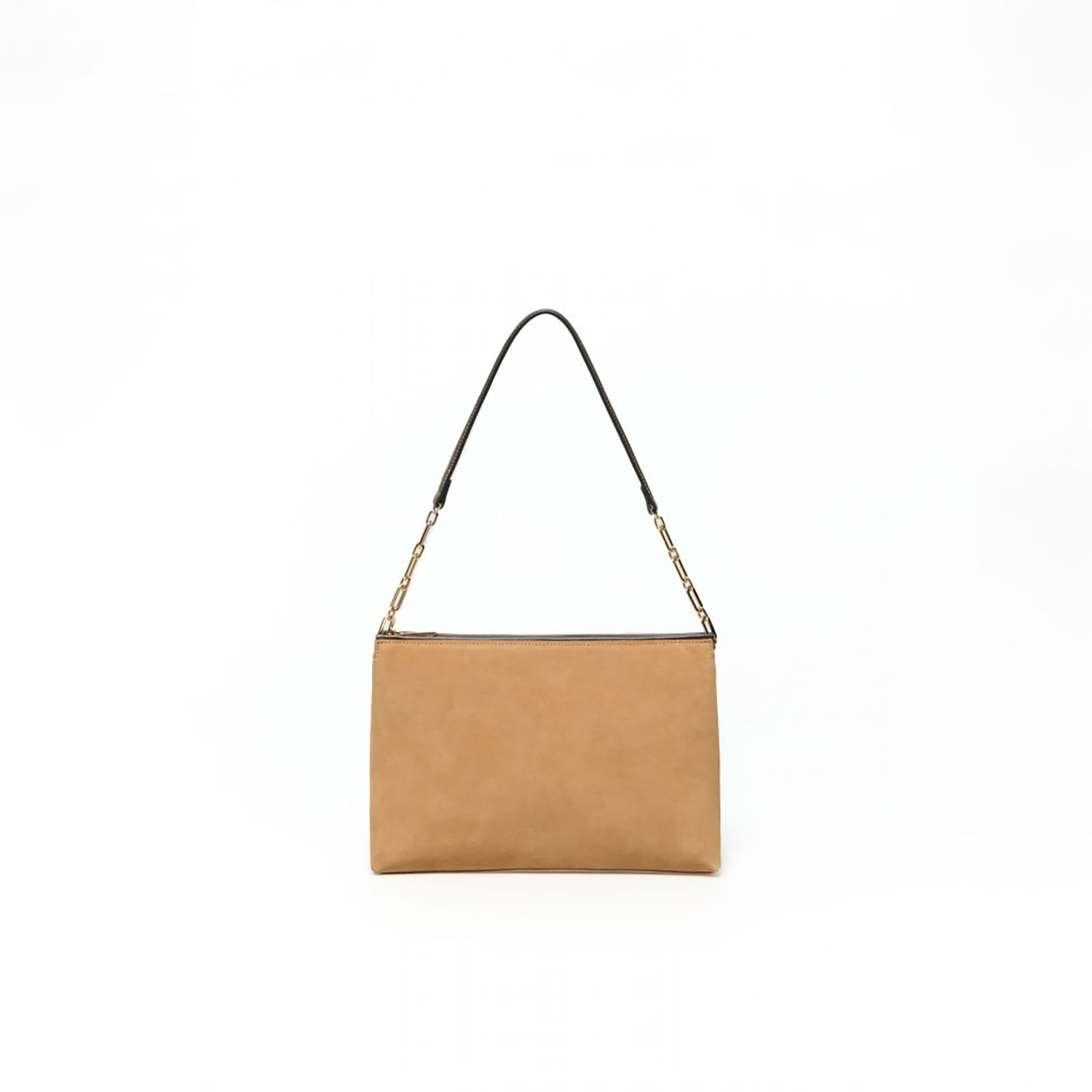 Bolso Mujer Sfera Piel Cadena Camel
