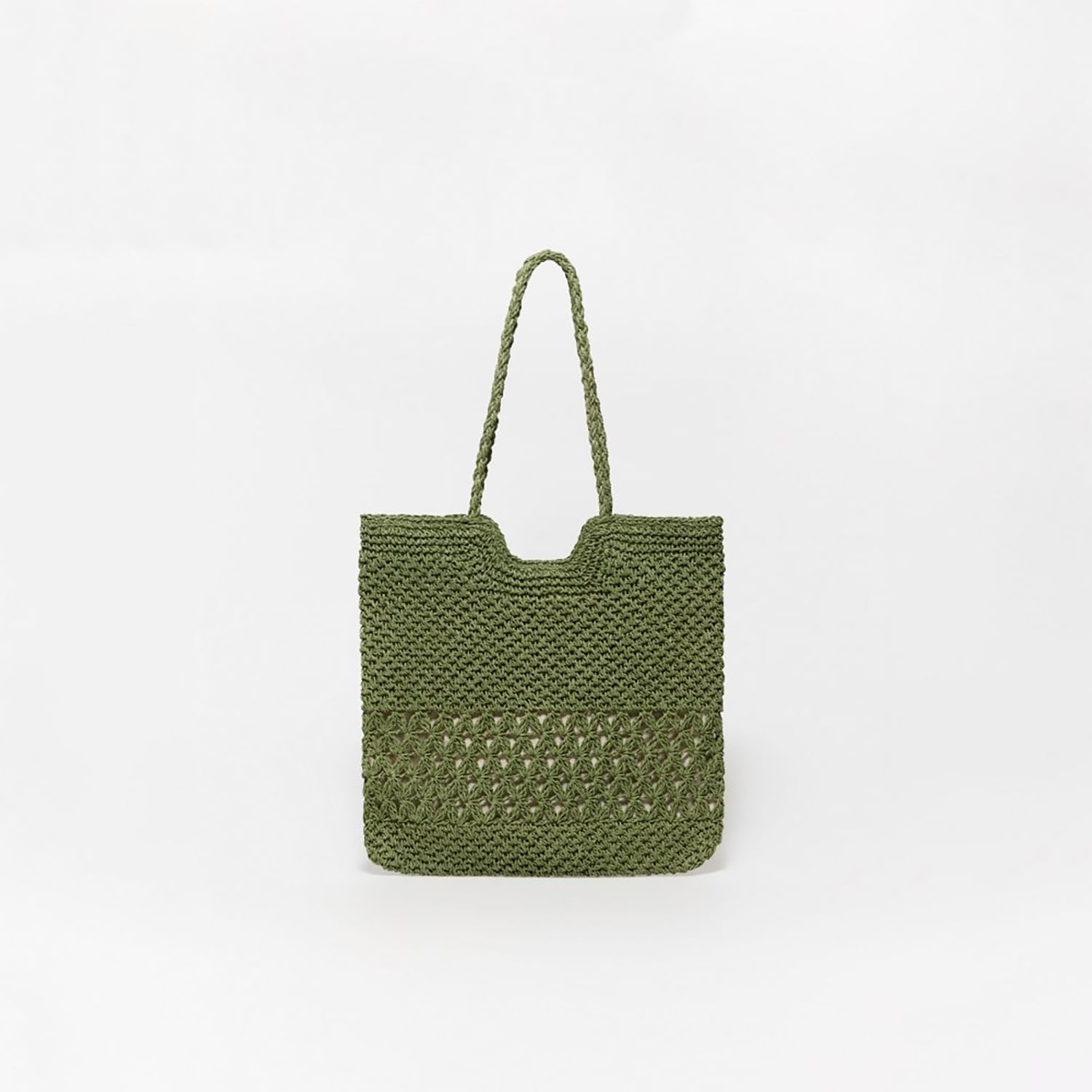 Bolso Mujer Sfera Maxi Rústico Forma Verde
