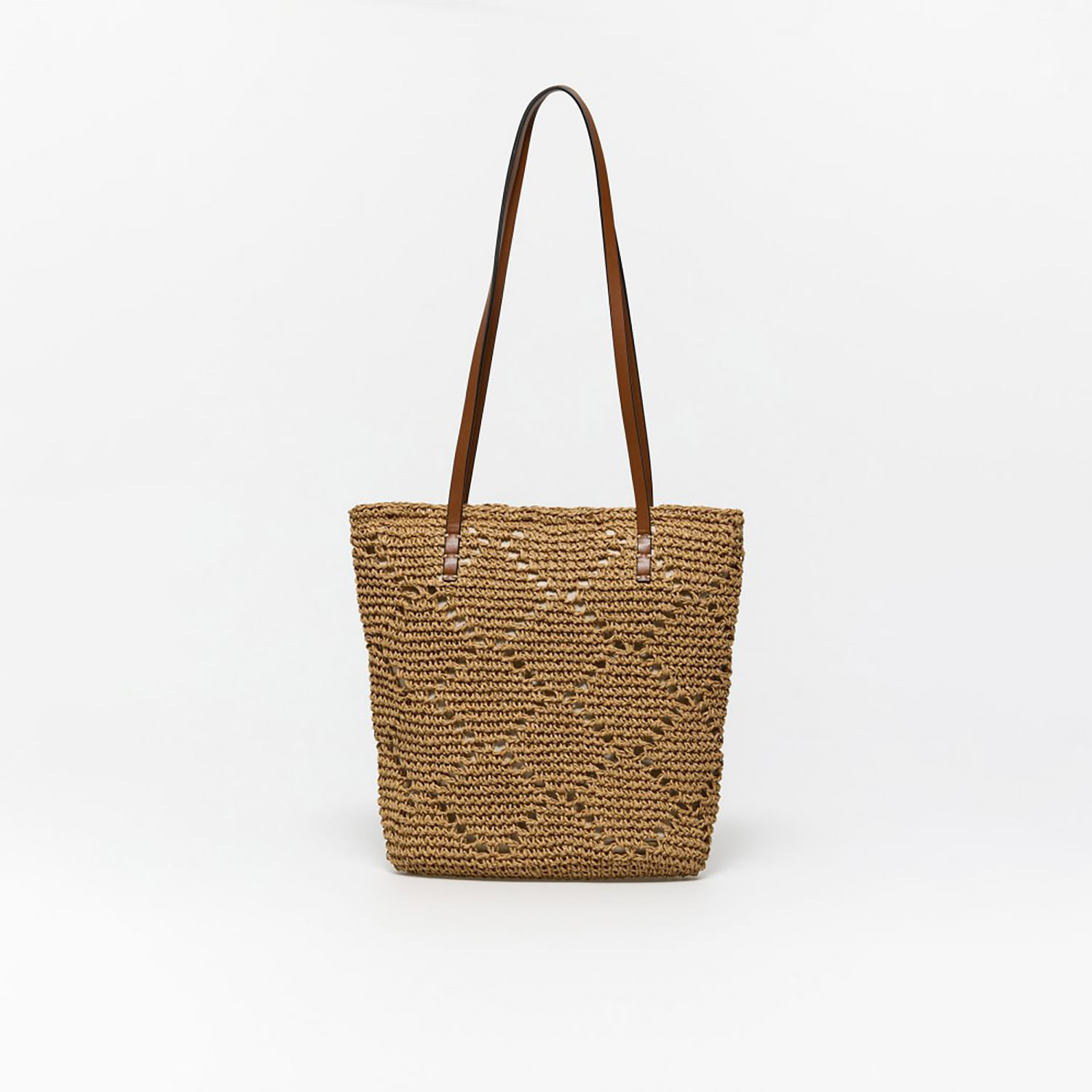 Bolso Mujer Sfera Shopper Rústico Ovalado Camel