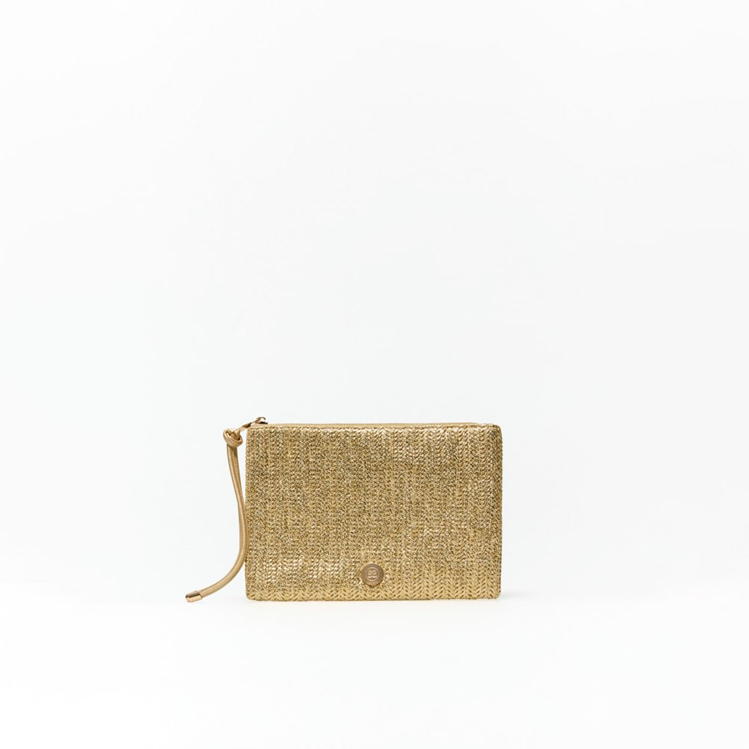 Monedero Mujer Sfera Troquel & Tassel Oro