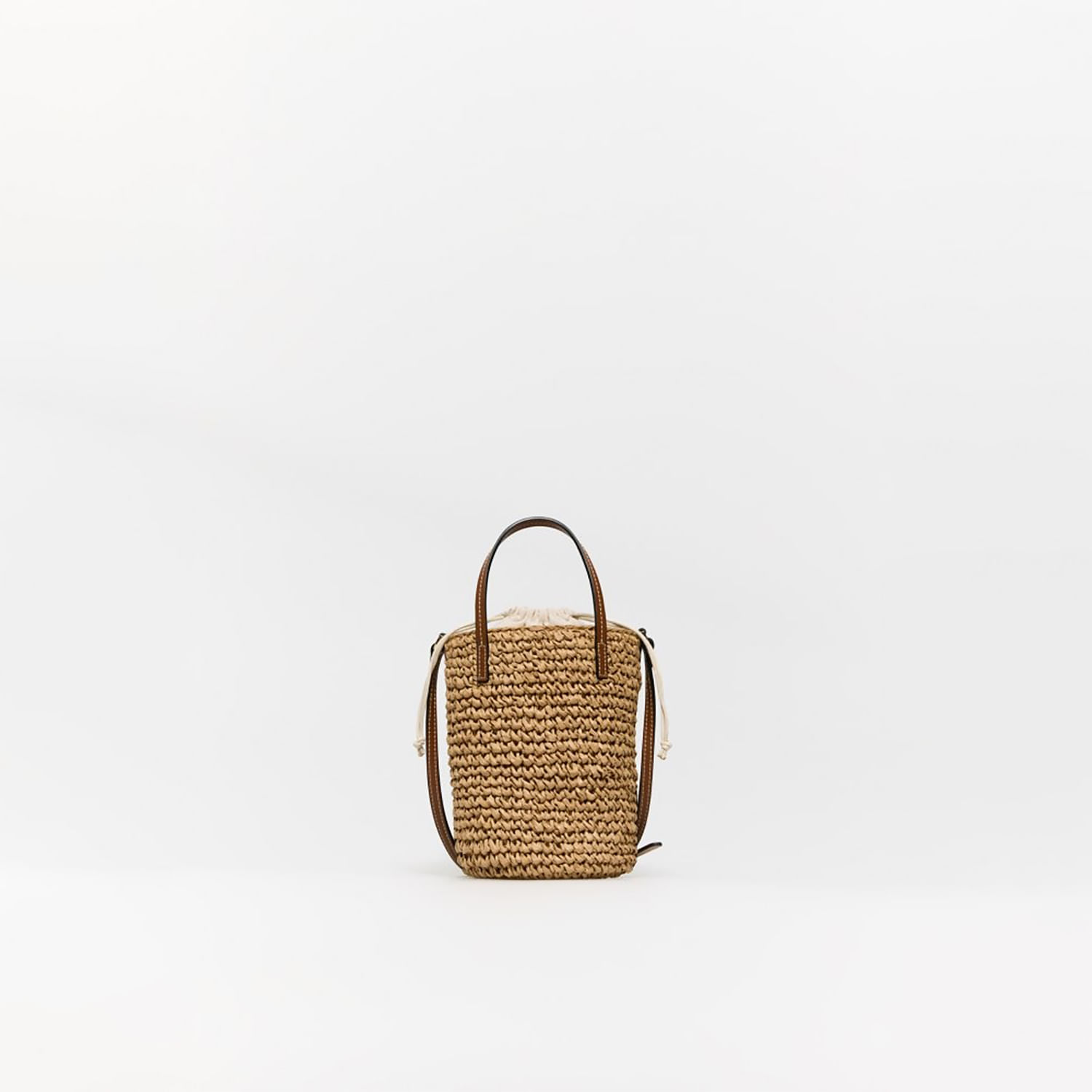 Bolso Mujer Sfera Cubo Rústico Liso Camel