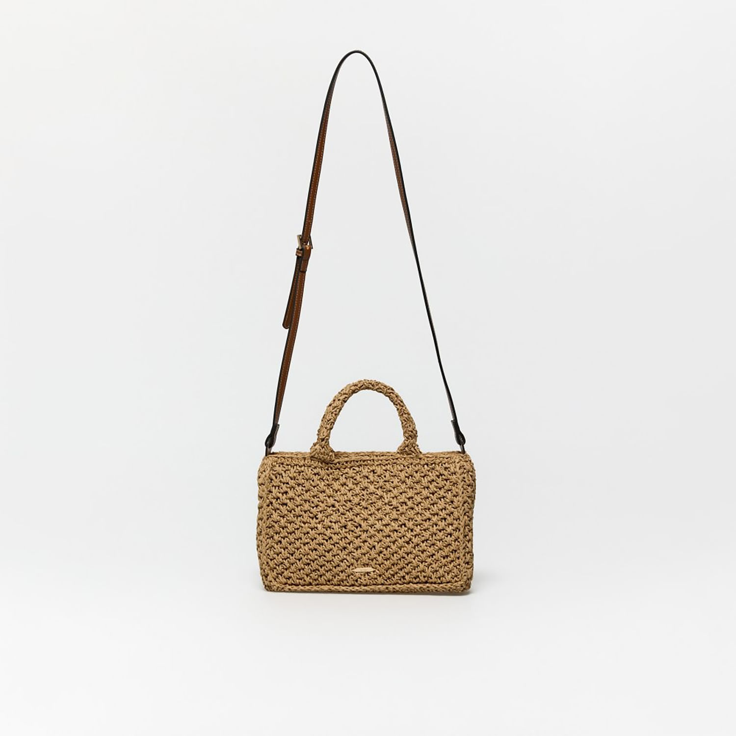 Bolso Mujer Sfera Bandolera Rústica Cuadrada Camel