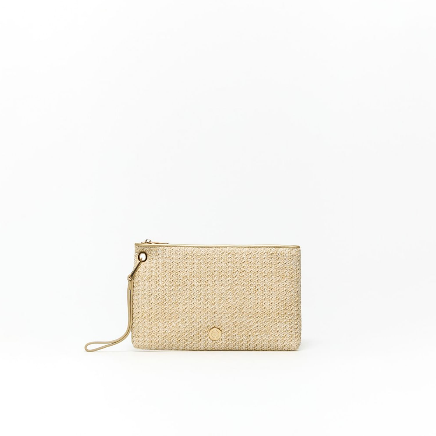 Monedero Mujer Sfera Cartera Malla Quilted Blanco