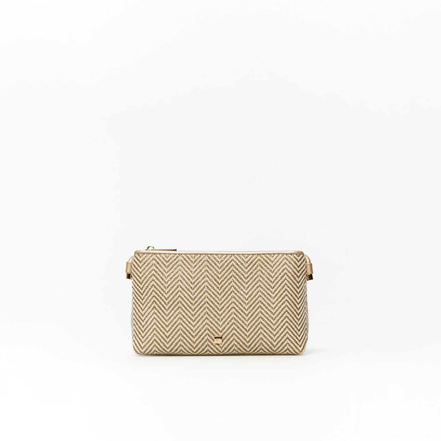 Monedero Mujer Sfera Neceser Tejido Etnico Tassel Mx Oro