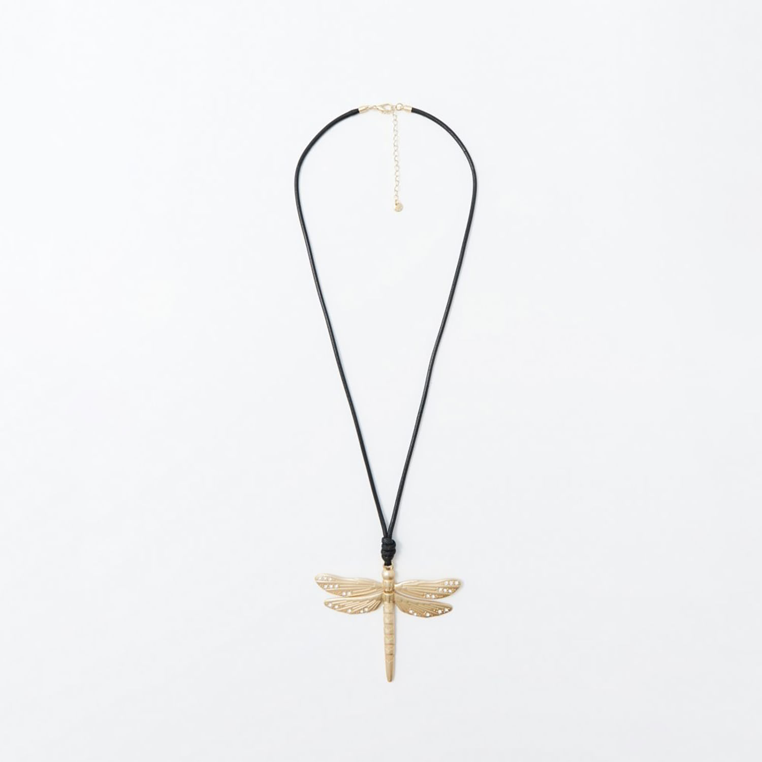 Collar Mujer Sfera Libelula Articulada Oro