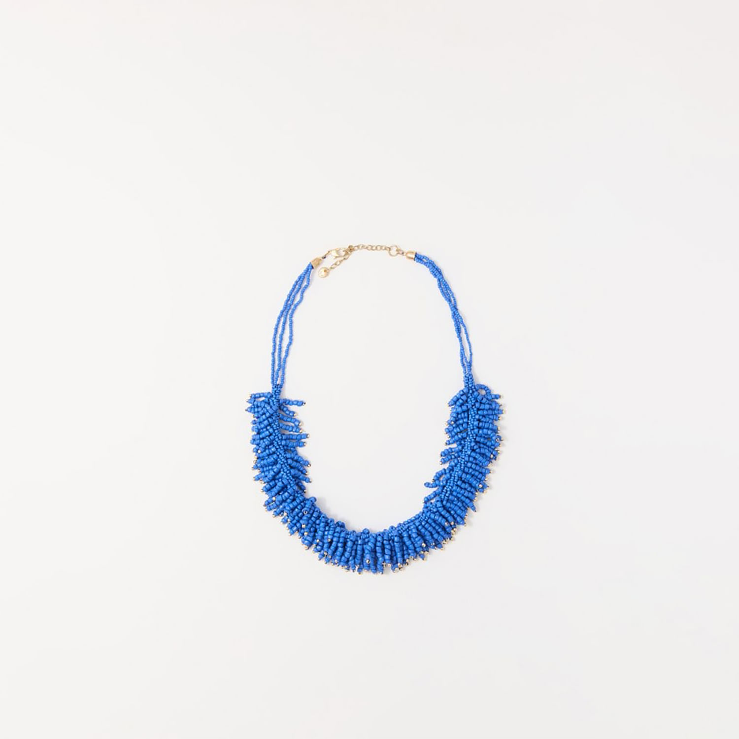 Collar Mujer Sfera Accesories Trenza Con Pieza Avra Azul