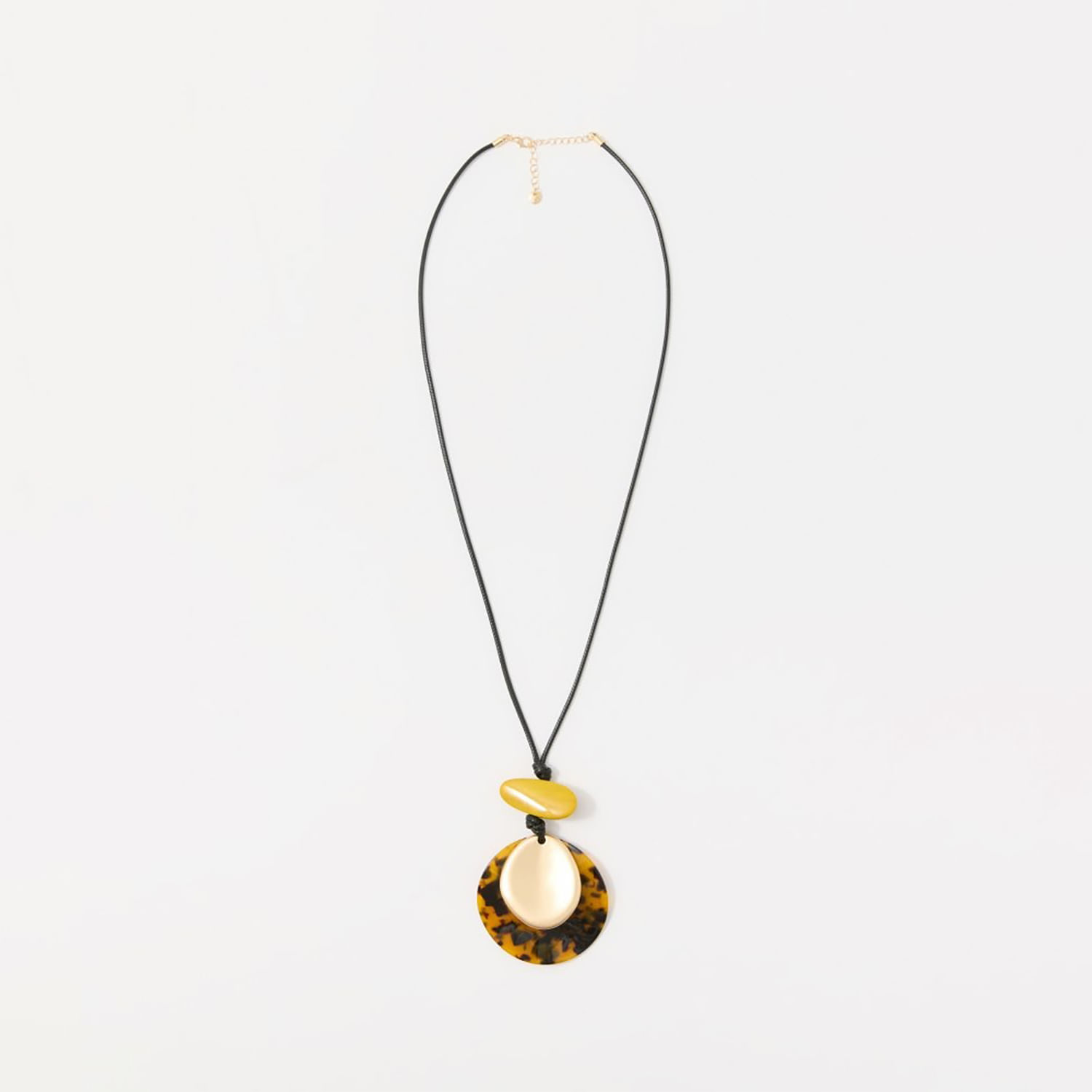 Collar Mujer Sfera Pendant Resinado Multicolor