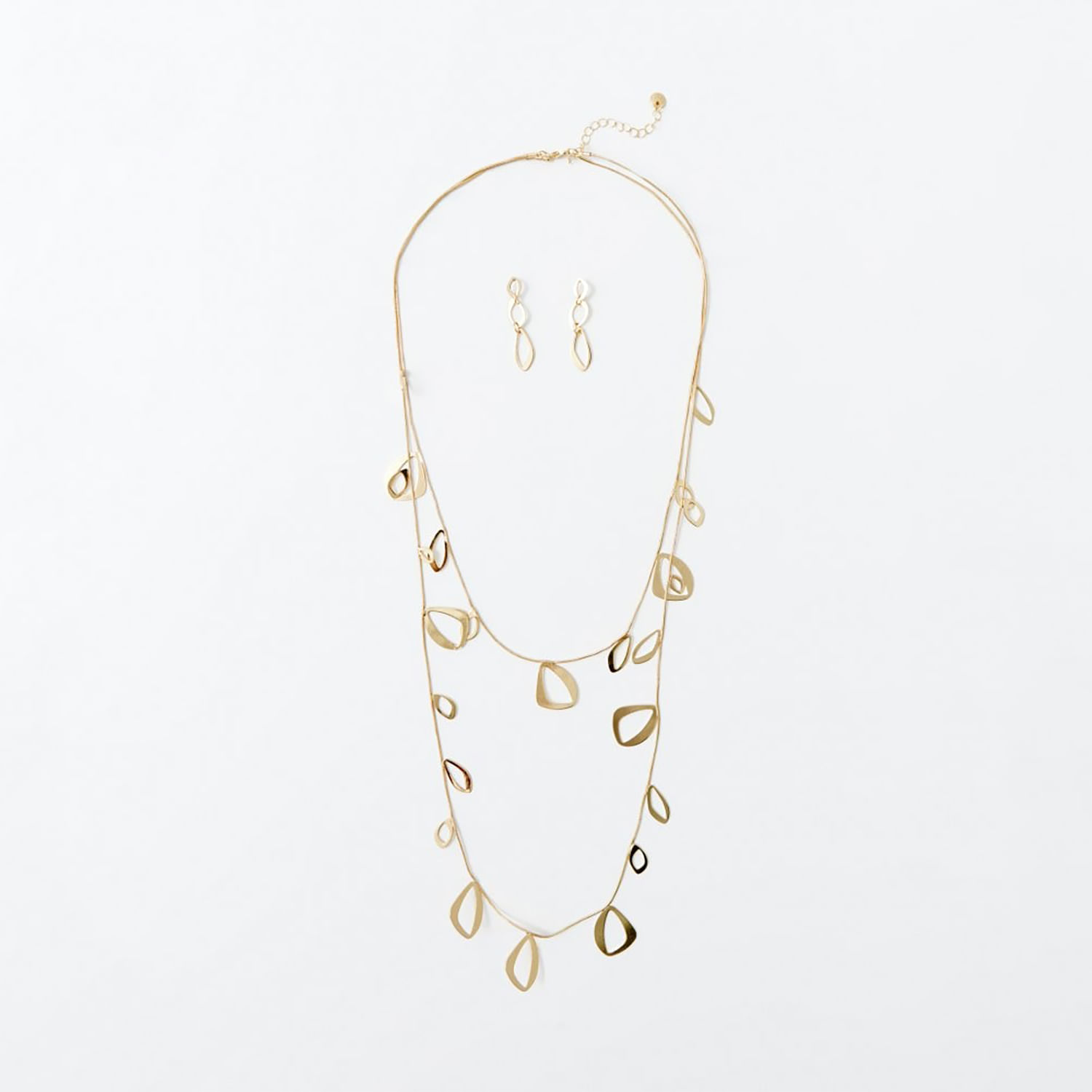 Conjunto Mujer Sfera Metal Abierto Oro