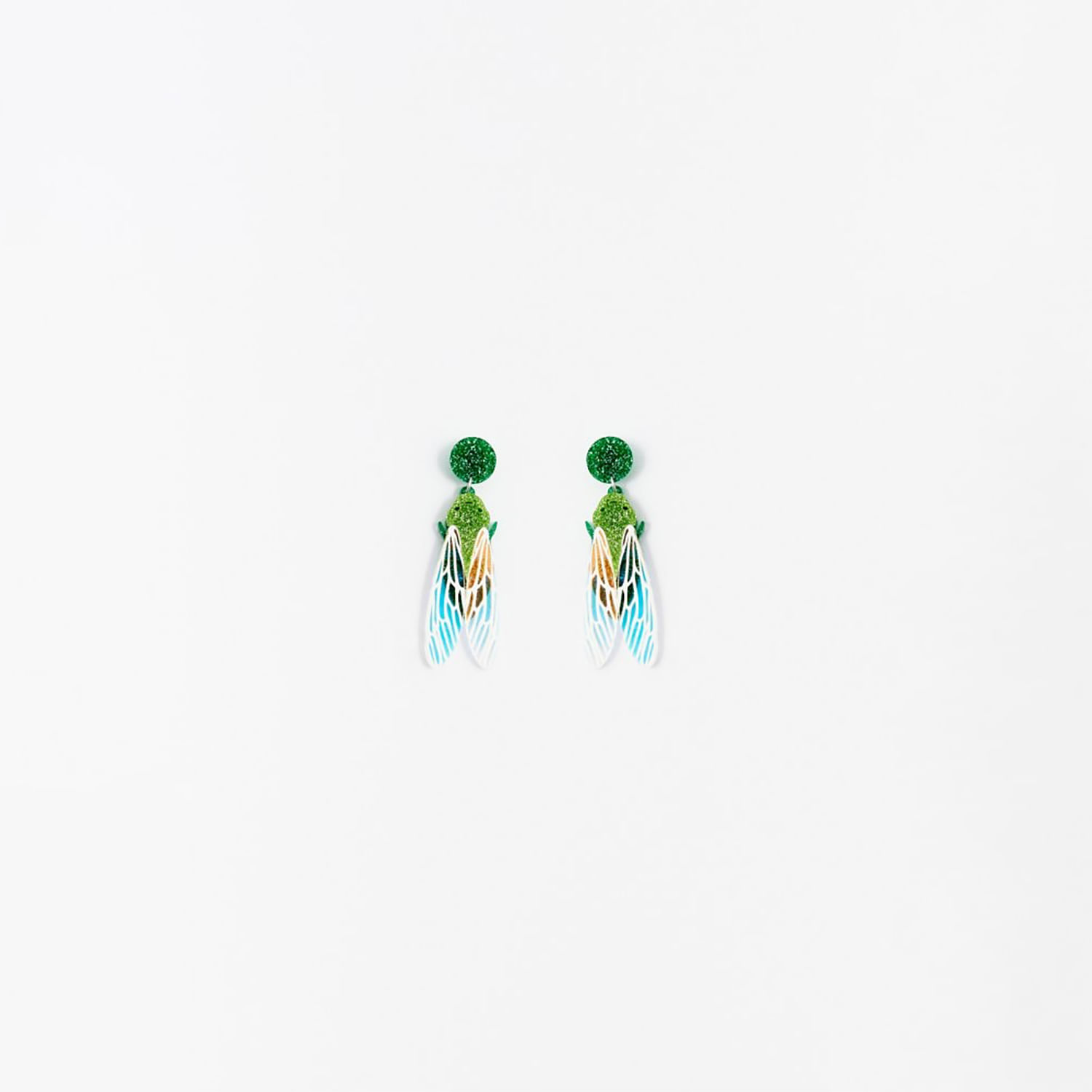 Set Mujer Sfera 4 Pend Marip+Flor+Brill+ Mx Verde