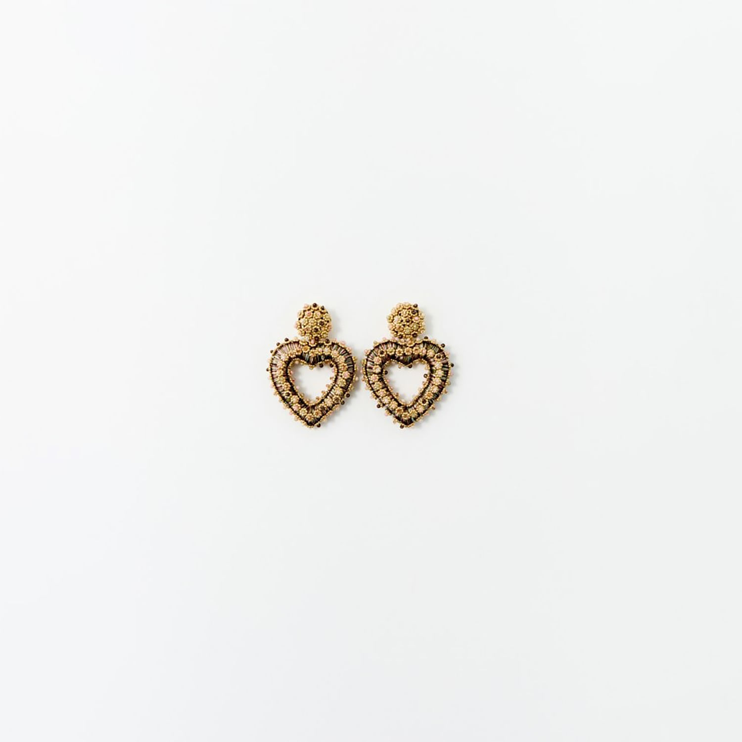 Aretes Mujer Sfera Aro Fantasia Charm Oro
