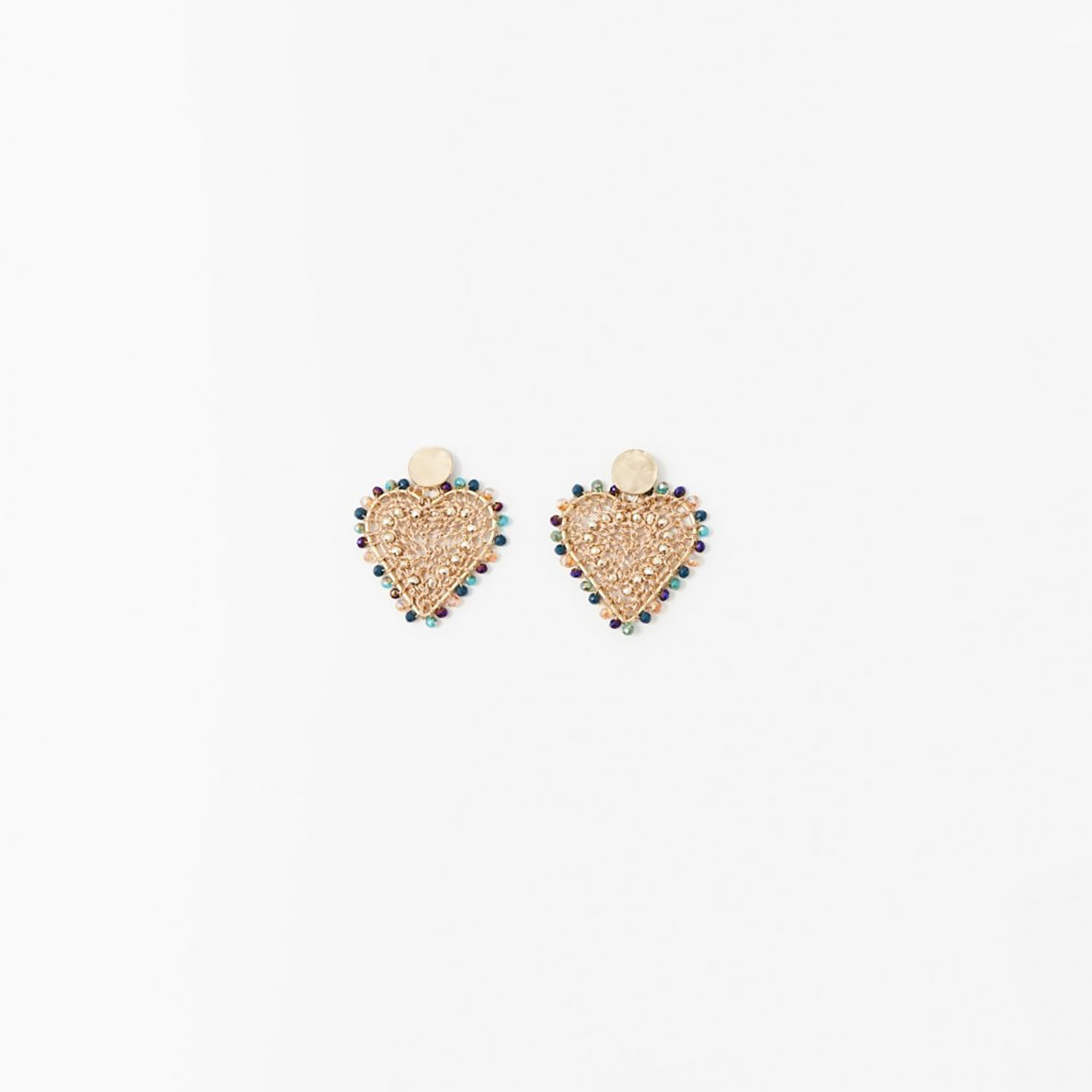 Aretes Mujer Sfera Largo Palitos Sanqd Oro