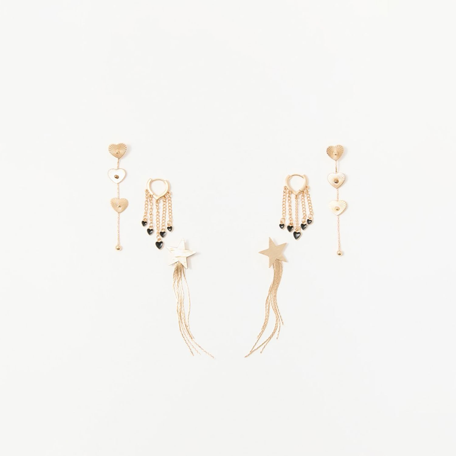 Aretes Mujer Sfera Red Piedritas Red Mx Pink Oro