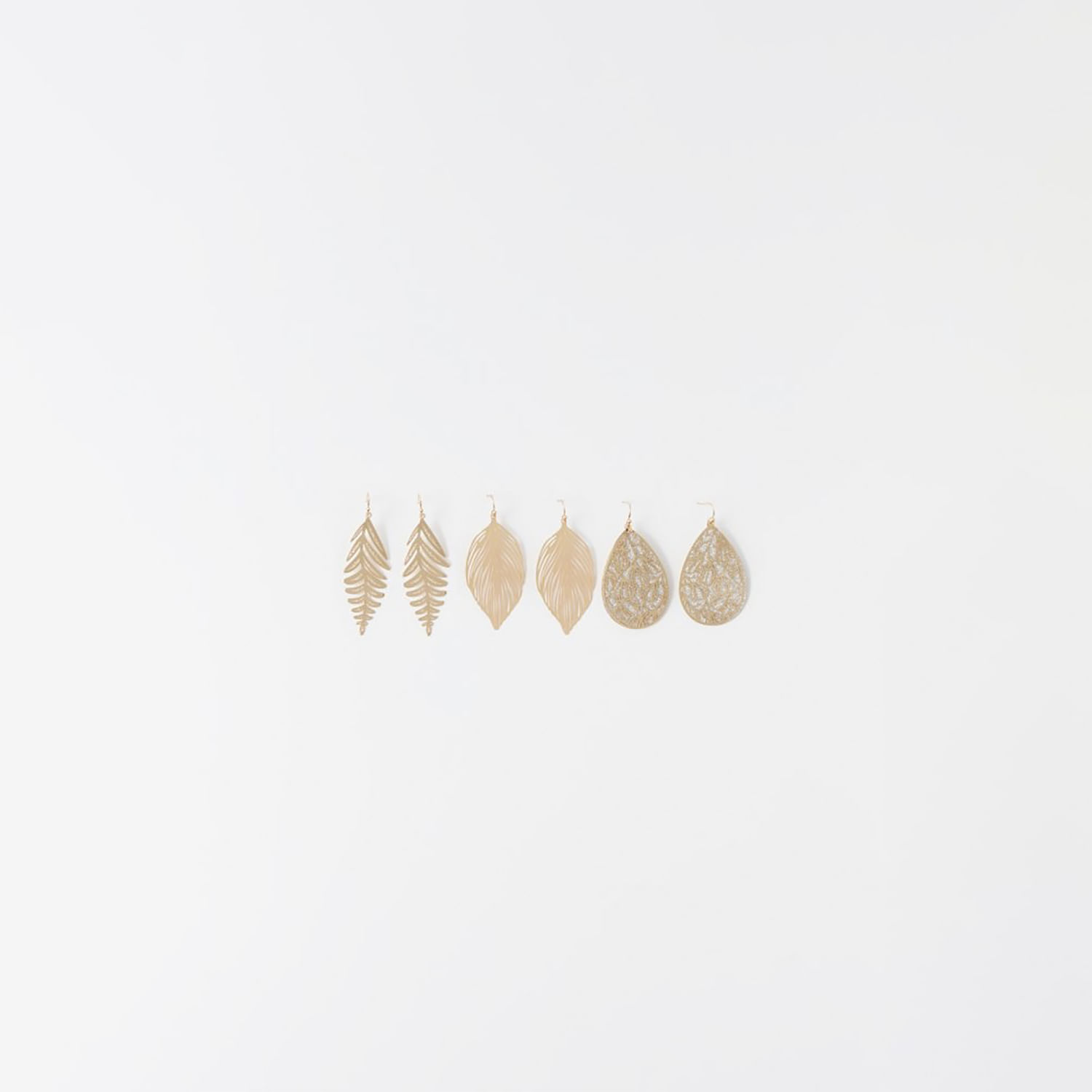 Set Mujer Sfera 2 Cuelgan Alpha Mx Oro