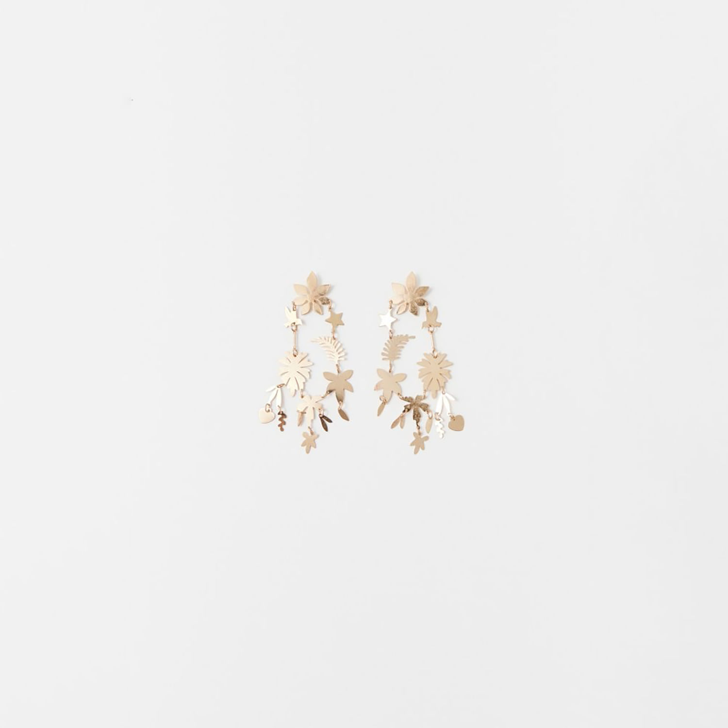 Pendiente Mujer Sfera Largo Beads Fashion Oro