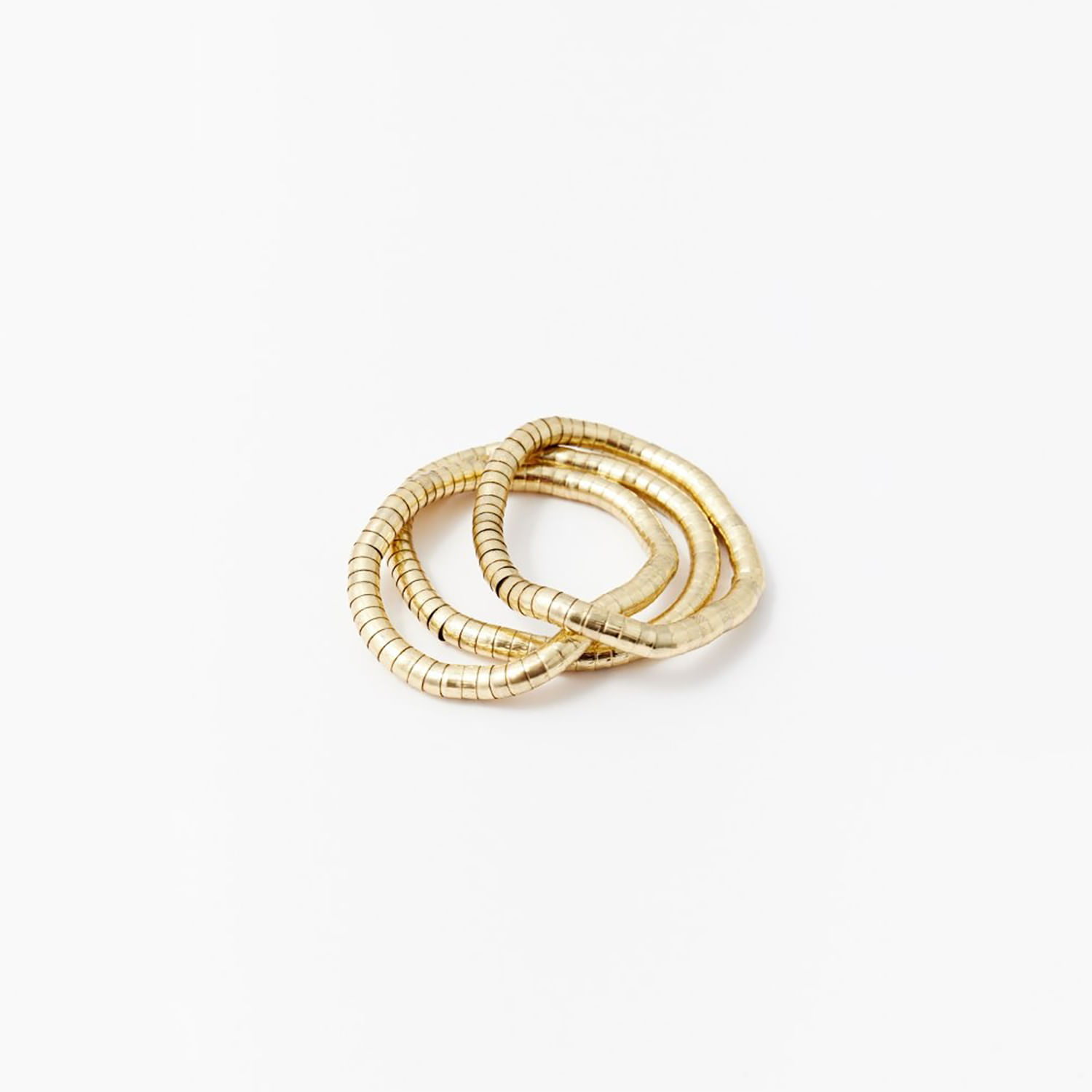 Set Mujer Sfera 3 Elásticas Articuladas Oro