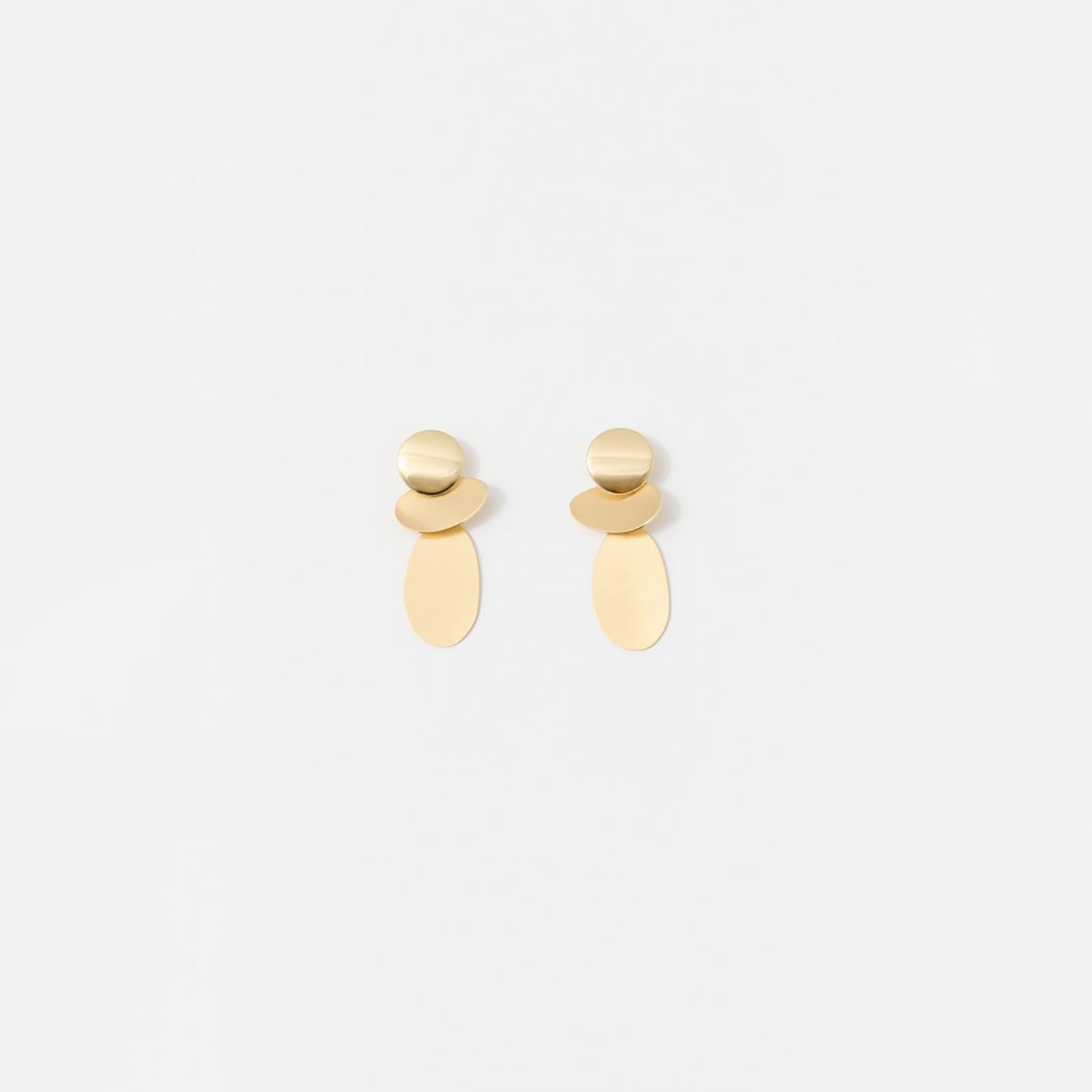 Aretes Mujer Sfera Red Strasses Sani Oro