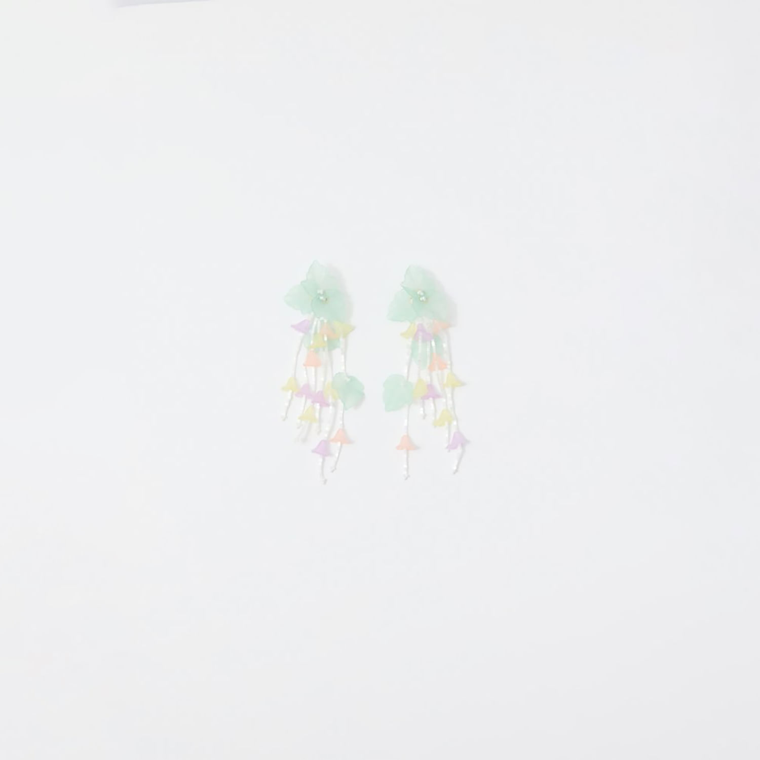 Pendiente Mujer Sfera Pendientes Cascada Flores 000 Multicolor