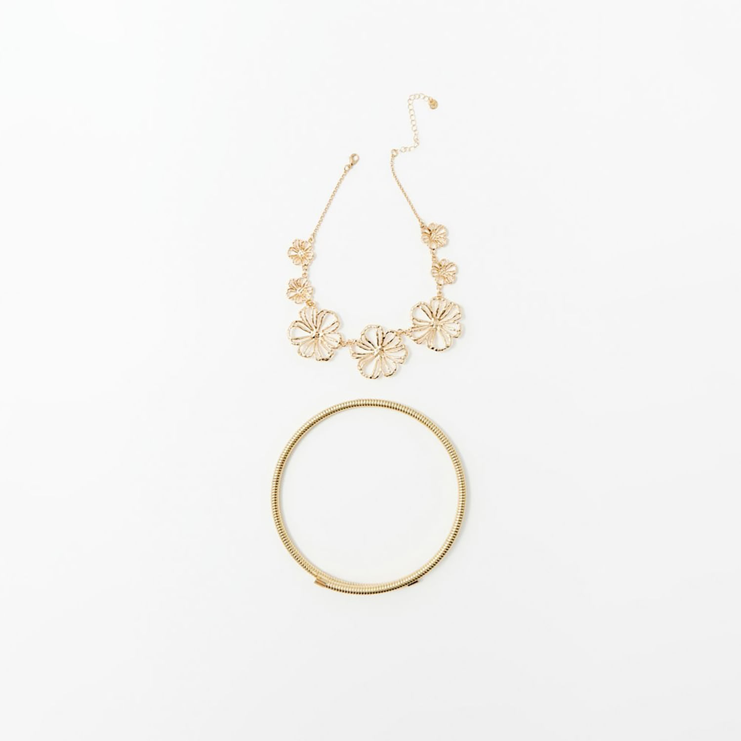 Collar Mujer Sfera Trnza Multic Stones Cha Oro