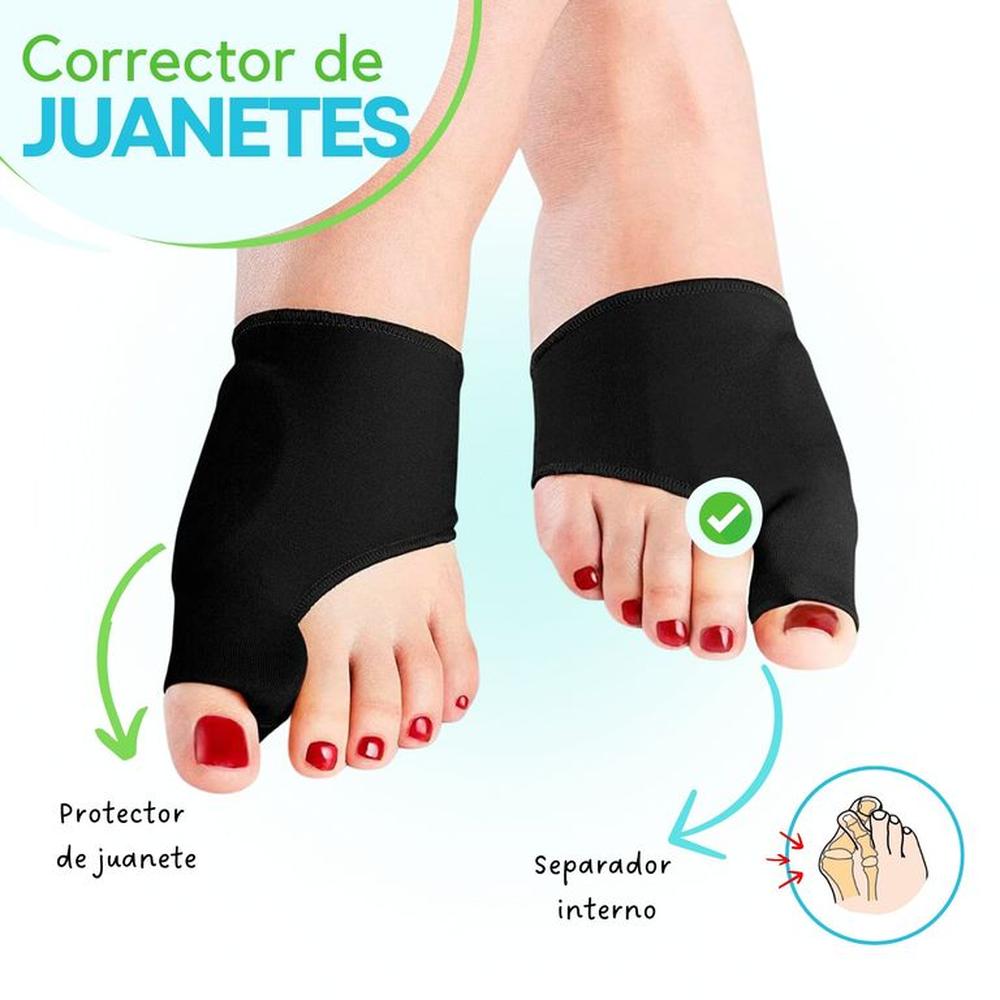 Corrector de juanetes negro talla M - unisex