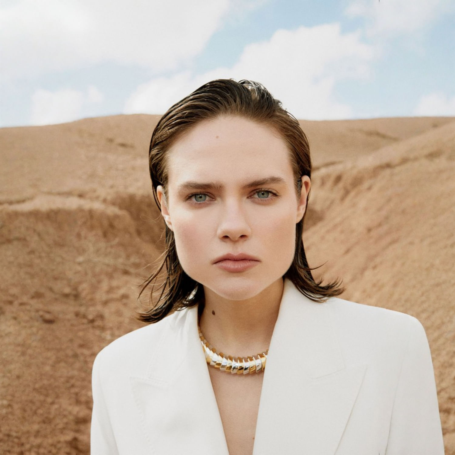 Collar Mujer Sfera Trenza Caenas Sanqd Mx Oro