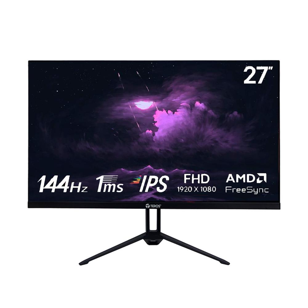 Monitor TEROS TE-2714S 27"" FHD IPS 144Hz 1ms HDMI DP AUDIO OUT PARLANTES Negro