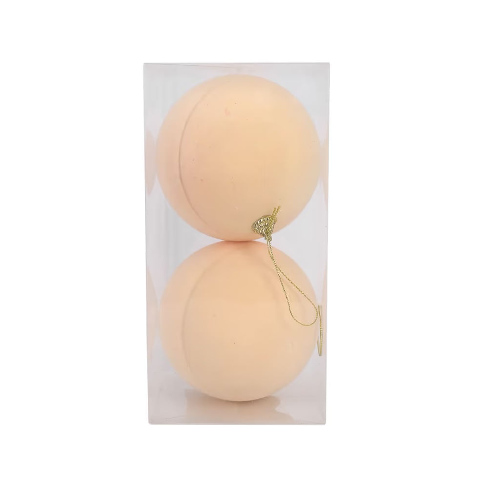 NAVIDAD Esferas de plastico Set 2 pcs
