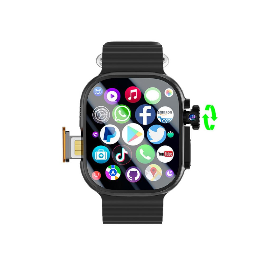 DW100 Pro Chip 4G Android 512GB + 32GB Negro